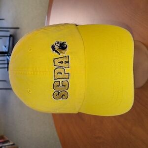 SCPA Embroidered Logo Leather Strapback Hat Cap OSFA